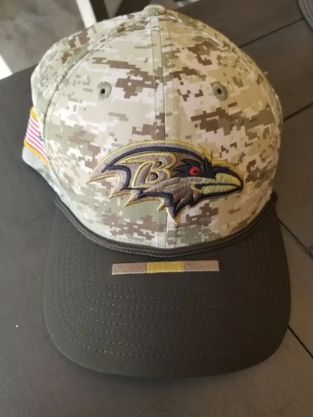 Baltimore Ravens New Era Camo Salute to Service 39THIRTY Flex Hat, L/XL